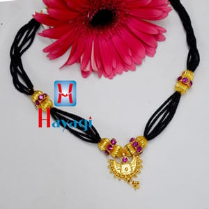Chandrakor Pendant Mangalsutra Black Beads Buy Online