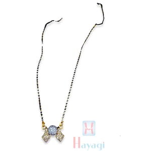 AD Stone Pendant Mangalsutra Office Wearable