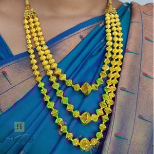 Saaj- 3 Layer Javmani Mala/Javmani Haar