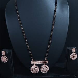 AD Vati Pendant Long Double Line Mangalsutra
