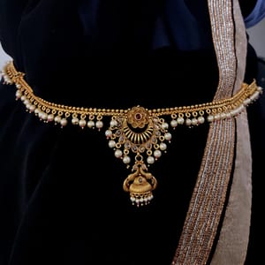Kamarpatta-  Designer Kamarpatta Pearls Decorated