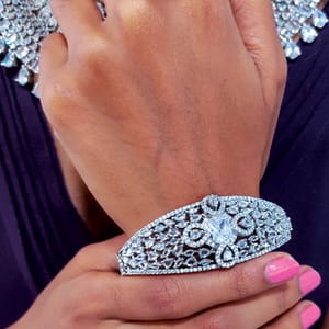 Bracelet With AD White Stones Bracelet for Women