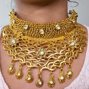 Heavy Antique Golden NecklaceLatest Design