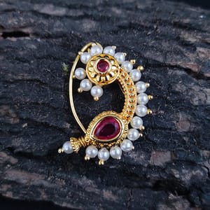 Nath- Traditional Maharashtrian Nath Golden Finish