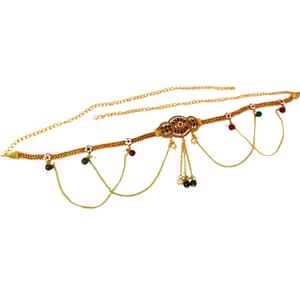 Designer Kamarpatta- Antique Finish Multicolor Stoned