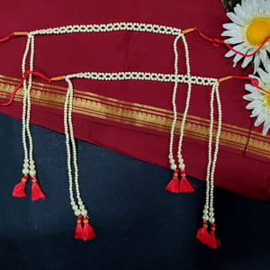 Mundavlya- Pearl Mundavlya Traditional Design Online