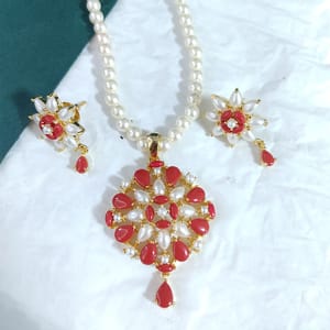 Moti Haar Pendant Set Unique Pendant Set