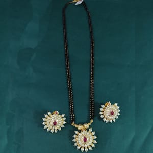 Mangalsutra- Round Pearl Pendant Mangalsutra