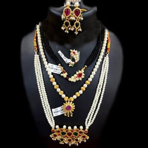 Gauri Jewellery- Moti Dagine For Gauri/Mahalaxmi