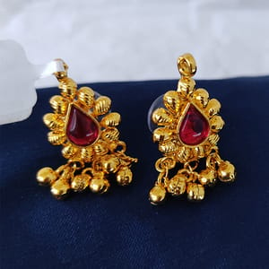 Traditional Maharashtrian Earrings Ghungroo Decorated