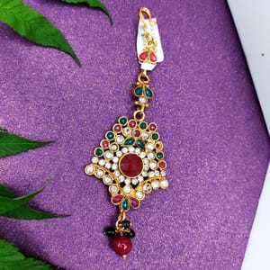 Bindi- Multicolor Stoned Bindi/Maang Tikka