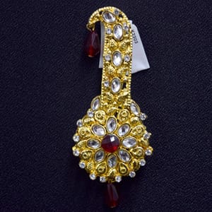 Dulha Kalangi Design in Maroon Colour With White Stones