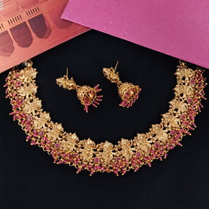 Antique Short Necklace Ganpati Designed