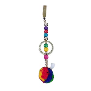 Key Challa Multicolour Round Design Challa
