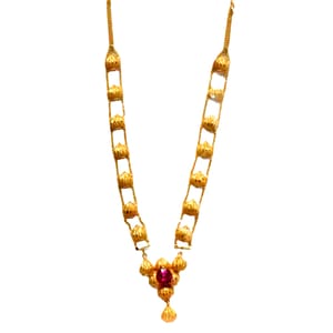 Modak Haar in Gold Forming For Ganapati